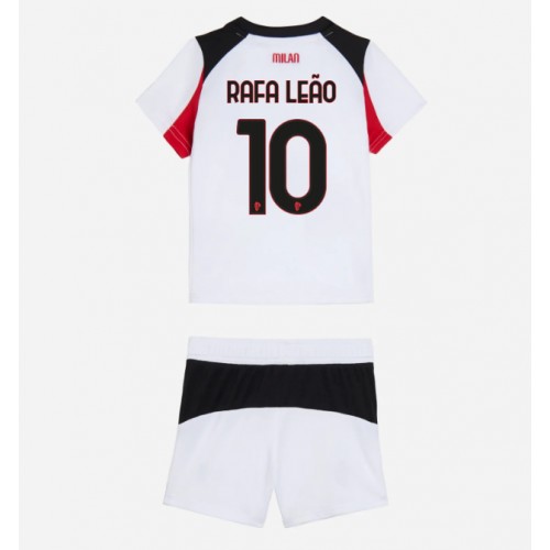 Stroje piłkarskie AC Milan Rafael Leao #10 Koszulka Wyjazdowej dla dzieci 2025-26 Krótki Rękaw (+ szorty)